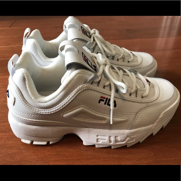 FILA DISRUPTOR II WHEAT WHITE RED FILA DISRUPTOR II WHEAT WHITE RED